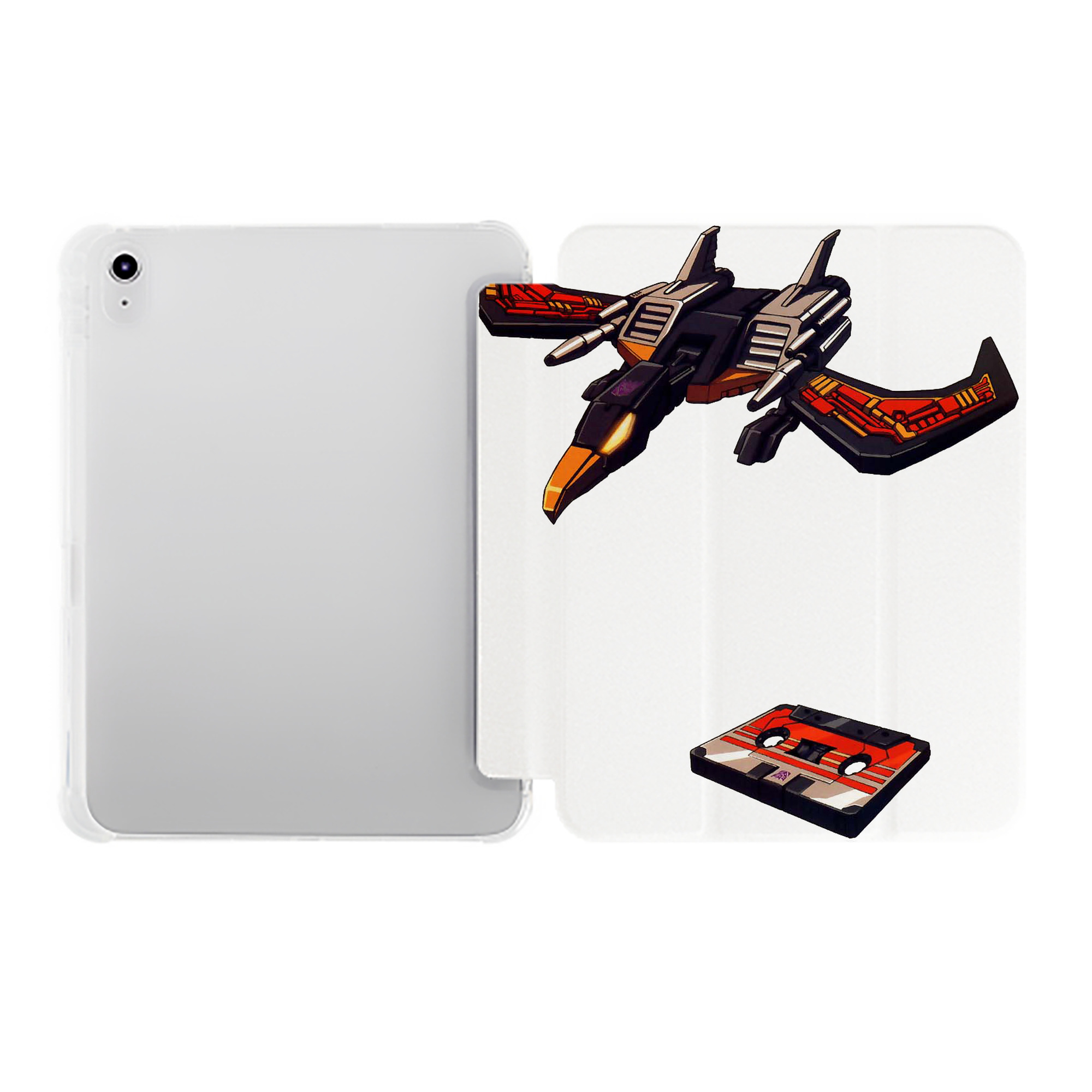 （画像用）  IPad ケース ペン収納付き 三つ折りスタンド PUレザー×シリコン 対応機種9.5/10.5/10.9インチ